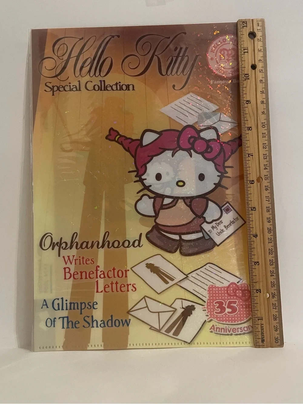 Hello Kitty 35th Anniversary A4 Folder–Pippi Longstocking Japan Exclusive RARE